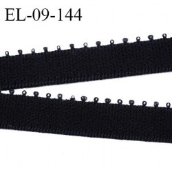 Elastique picot 9 mm lingerie couleur noir largeur 9 mm haut de gamme fabriqué pour une grande marque prix au mètre