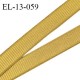Elastique 13 mm lingerie couleur moutarde brillant largeur 13 mm allongement +70% prix au mètre