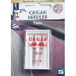 Aiguille Organ TWIN n° 70 1.6 la boite de 2 aiguilles