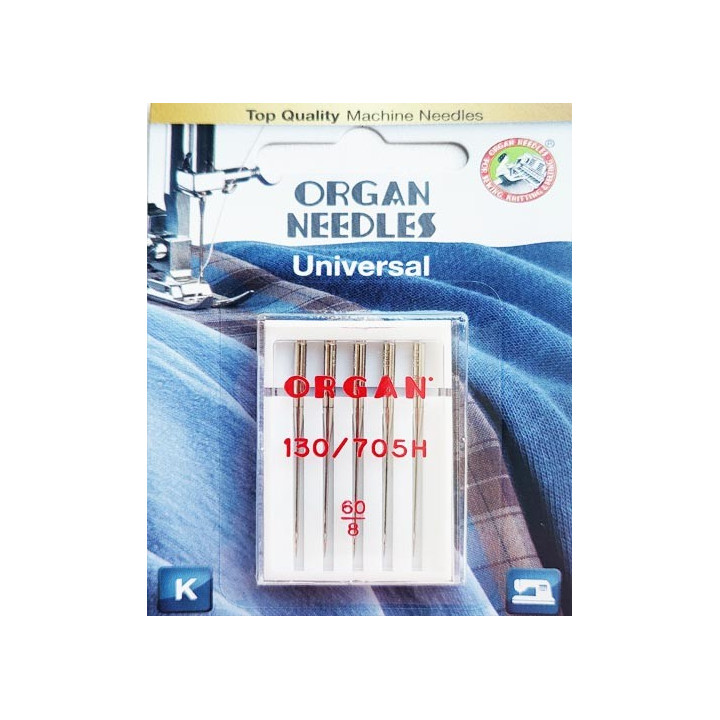 Aiguille Organ UNIVERSEL n° 60 la boite de 5 aiguilles