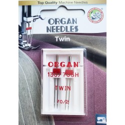 Aiguille Organ TWIN n° 70 2 la boite de 2 aiguilles