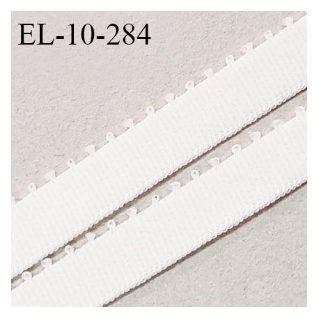 Elastique lingerie 10 mm picot haut de gamme couleur naturel largeur 10 mm élasticité +180% prix au mètre