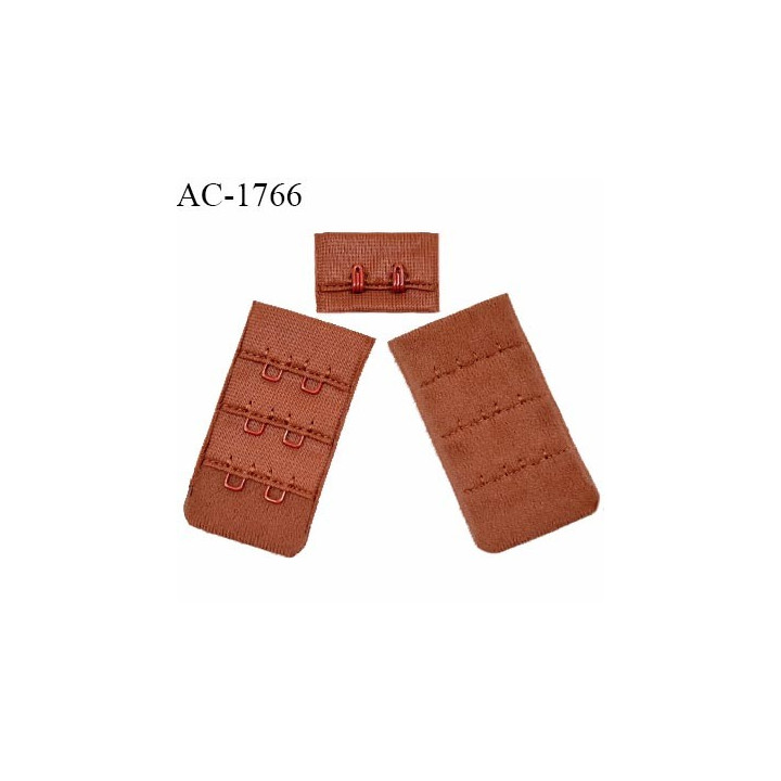 Agrafe 30 mm attache SG haut de gamme couleur rouille 3 rangées 2 crochets largeur 30 mm hauteur 55 mm prix à l'unité