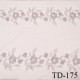 Dentelle broderie sur tulle 33 cm très haut de gamme largeur 33 cm couleur parme gris très belle prix pour un mètre