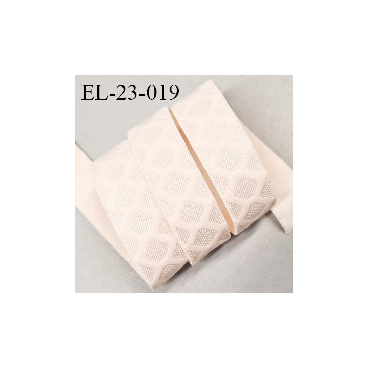 Elastique 22 mm bretelle et lingerie couleur crème rosé avec motifs très beau largeur 22 mm prix au mètre