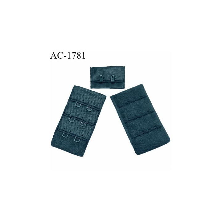 Agrafe 30 mm attache SG haut de gamme couleur vert empire 3 rangées 2 crochets largeur 30 mm hauteur 55 mm prix à l'unité