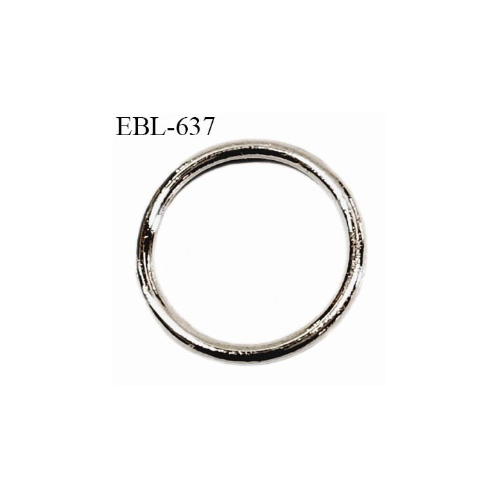 Anneau métal 12 mm intérieur chromé argent pour SG diamètre extérieur 14.8 mm diamètre intérieur 12 mm prix à l'unité