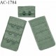 Agrafe 30 mm attache SG haut de gamme couleur vert tilleul 3 rangées 2 crochets largeur 30 mm hauteur 55 mm prix à l'unité
