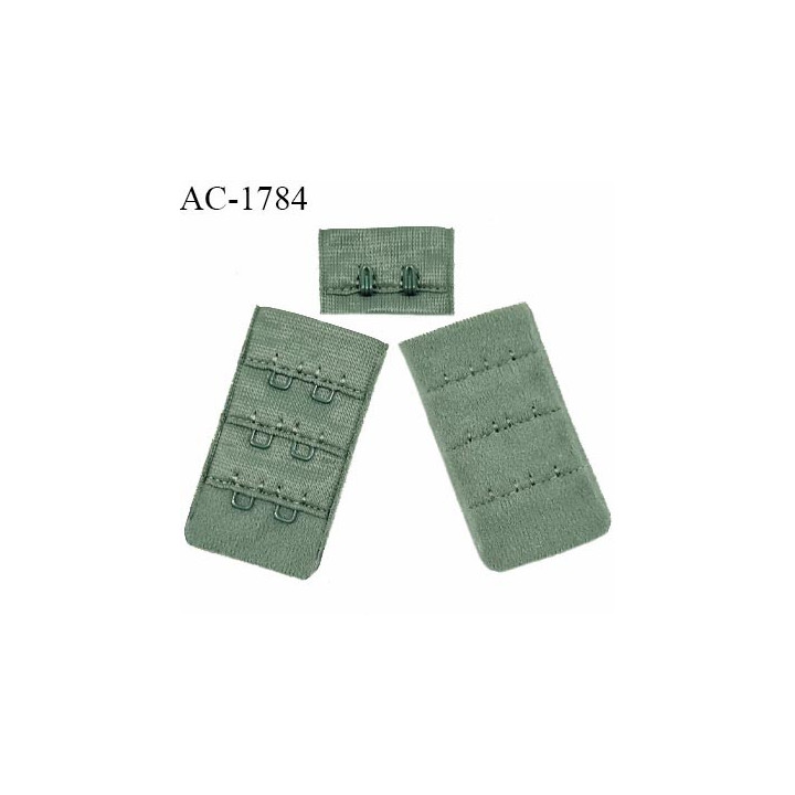 Agrafe 30 mm attache SG haut de gamme couleur vert tilleul 3 rangées 2 crochets largeur 30 mm hauteur 55 mm prix à l'unité