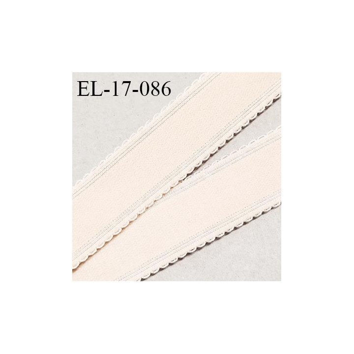 Elastique picot 17 mm bretelle et lingerie couleur ivoire ancien très beau largeur 17 mm prix au mètre