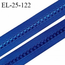 Elastique 24 mm bretelle et lingerie couleur bleu fabriqué en France pour une grande marque largeur 24 mm prix au mètre