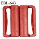 Boucle clip 16 mm attache réglette pvc spécial maillot de bain couleur ocre rouge intérieur 16 mm haut de gamme prix à l'unité