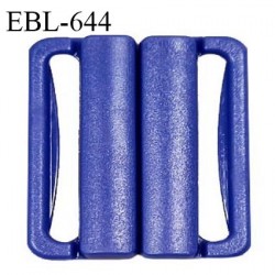 Boucle clip 16 mm attache réglette pvc spécial maillot de bain couleur indigo intérieur 16 mm haut de gamme prix à l'unité