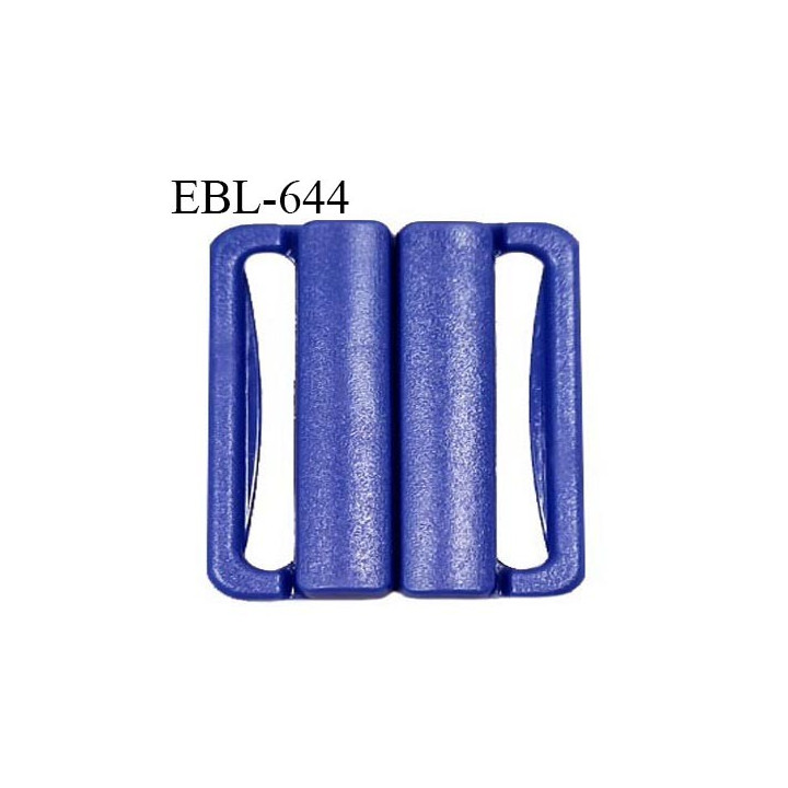 Boucle clip 16 mm attache réglette pvc spécial maillot de bain couleur indigo intérieur 16 mm haut de gamme prix à l'unité