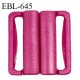Boucle clip 16 mm attache réglette pvc spécial maillot de bain couleur rose pivoine intérieur 16 mm haut de gamme prix à l'unité