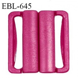 Boucle clip 16 mm attache réglette pvc spécial maillot de bain couleur rose pivoine intérieur 16 mm haut de gamme prix à l'unité