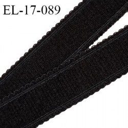 Elastique picot 16 mm bretelle et lingerie couleur noir très beau largeur 16 mm prix au mètre