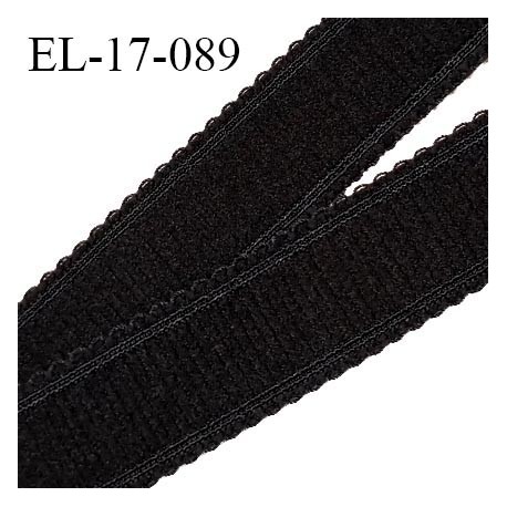 Elastique picot 16 mm bretelle et lingerie couleur noir très beau largeur 16 mm prix au mètre