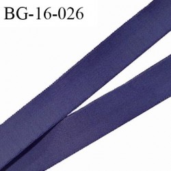 Devant bretelle 16 mm en polyamide attache bretelle rigide pour anneaux couleur bleu marine haut de gamme prix au mètre