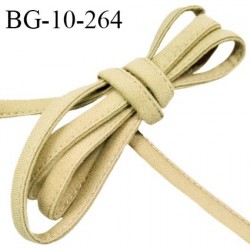 Cache armature et baleine underwire 10 mm couleur beige jaune très doux au toucher largeur 10 mm prix au mètre