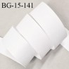 Biais sergé 15 mm semi rigide 100% coton couleur blanc largeur 15 mm prix au mètre