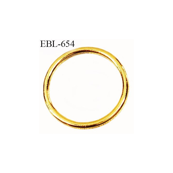 Anneau métal 12 mm or brillant diamètre extérieur 14.8 mm diamètre intérieur 12 mm prix à l'unité haut de gamme prix à l'unité