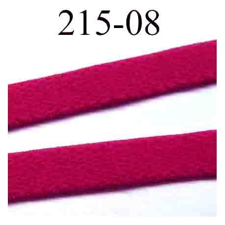 élastique plat petit grain largeur 8 mm couleur rouge groseille vendu au mètre 