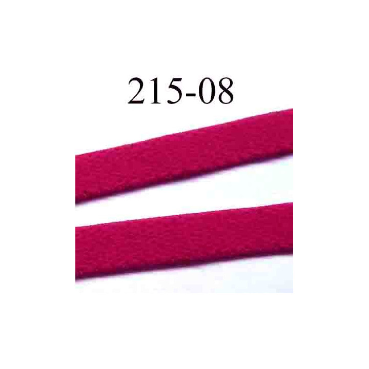 élastique plat petit grain largeur 8 mm couleur rose fushia groseille  vendu au mètre 