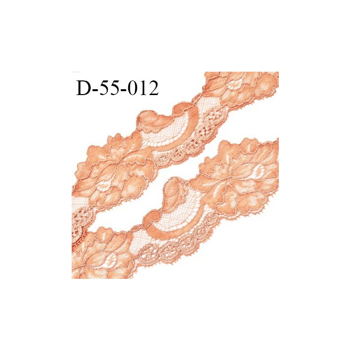 Dentelle 55 mm extensible couleur chair foncé largeur 55 mm prix au mètre