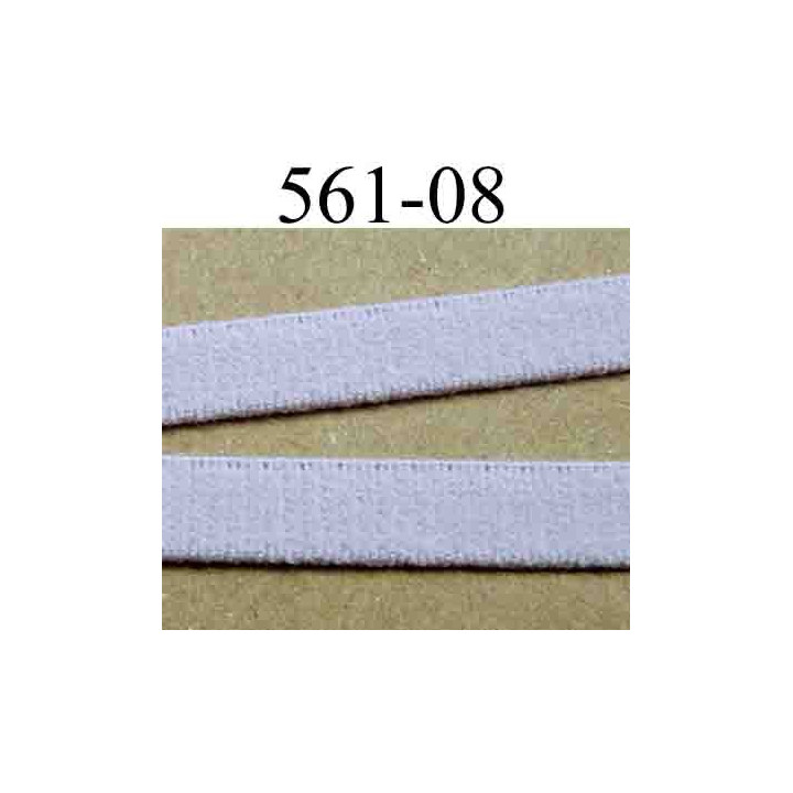 élastique plat largeur 8 mm couleur lilas  vendu au mètre 