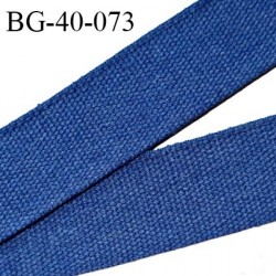 Galon ruban 40 mm sangle coton couleur bleu largeur 40 mm prix au mètre