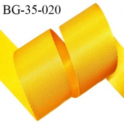 Sangle 33 mm polypropylène très solide couleur jaune largeur 33 mm épaisseur 1 mm prix au mètre