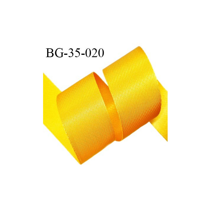 Sangle 33 mm polypropylène très solide couleur jaune largeur 33 mm épaisseur 1 mm prix au mètre