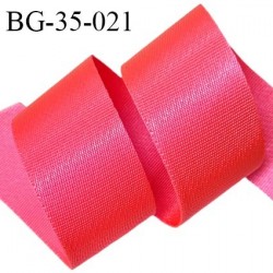 Sangle 33 mm polypropylène très solide couleur rose fluo largeur 33 mm épaisseur 1 mm prix au mètre