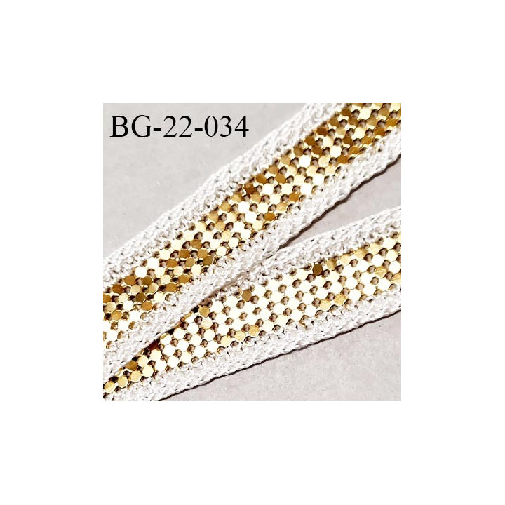 Galon ruban 22 mm couleur naturel et doré largeur 22 mm prix au mètre