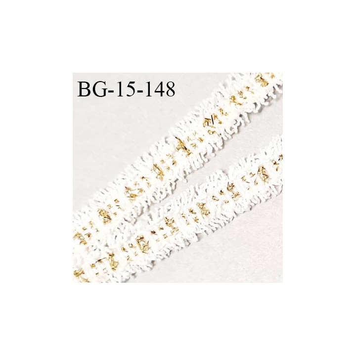 Galon ruban 15 mm couleur naturel et doré largeur 15 mm prix au mètre