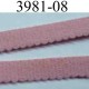 élastique plat largeur 8 mm couleur rose p de galles vendu au mètre 