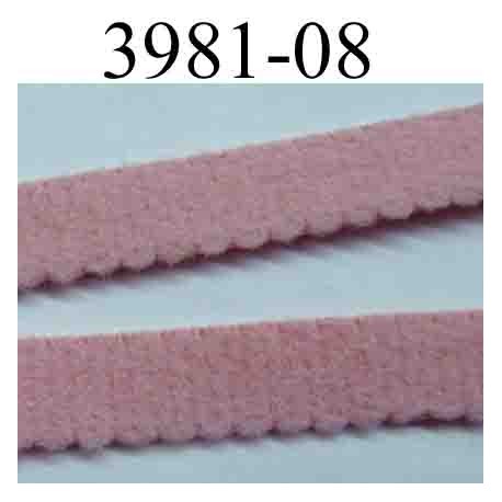 élastique plat largeur 8 mm couleur rose p de galles vendu au mètre 