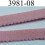 élastique plat largeur 8 mm couleur rose p de galles vendu au mètre 