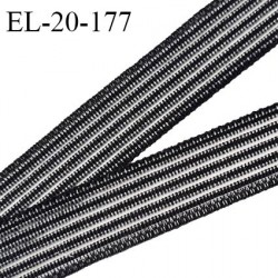 Elastique polygomme 20 mm couleur noir fronceur smock à séchage rapide largeur 20 mm fabrication française prix au mètre
