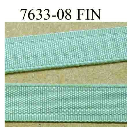 élastique plat fin largeur 8 mm couleur vert vendu au mètre 