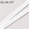 Elastique 4 mm fin spécial lingerie polyamide élasthanne couleur blanc grande marque fabriqué en France prix au mètre