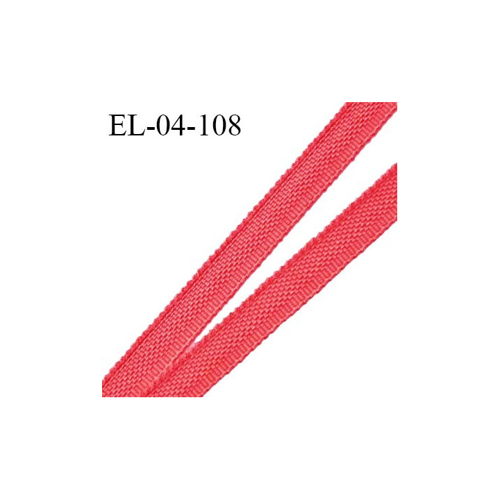 Elastique 4 mm fin spécial lingerie polyamide élasthanne couleur rose pastèque corail fabriqué en France prix au mètre
