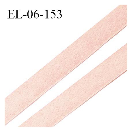 Elastique 6 mm lingerie haut de gamme fabriqué en France couleur rose boudoir élastique souple doux au toucher prix au mètre