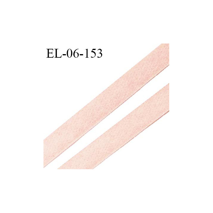 Elastique 6 mm lingerie haut de gamme fabriqué en France couleur rose boudoir élastique souple doux au toucher prix au mètre
