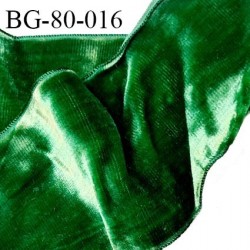 Galon ruban velours 80 mm couleur vert avec reflets largeur 80 mm fabriqué en France prix au mètre