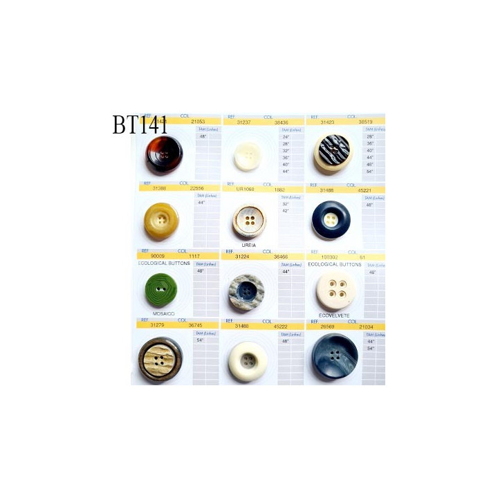 Plaque de 12 boutons pour création unique diamètre de 22 à 34 mm fabrication européenne prix pour la plaque entière