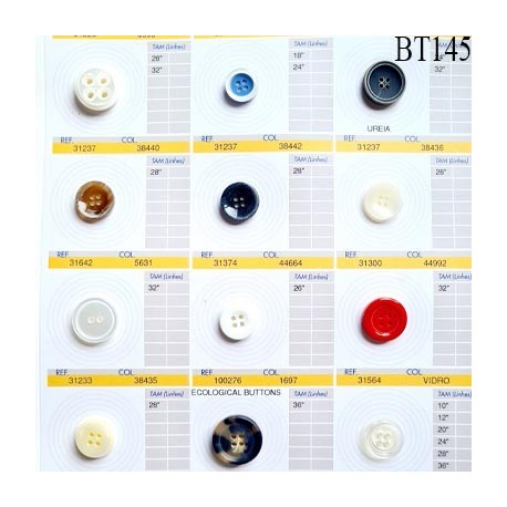 Plaque de 12 boutons pour création unique diamètre de 16 à 23 mm fabrication européenne prix pour la plaque entière