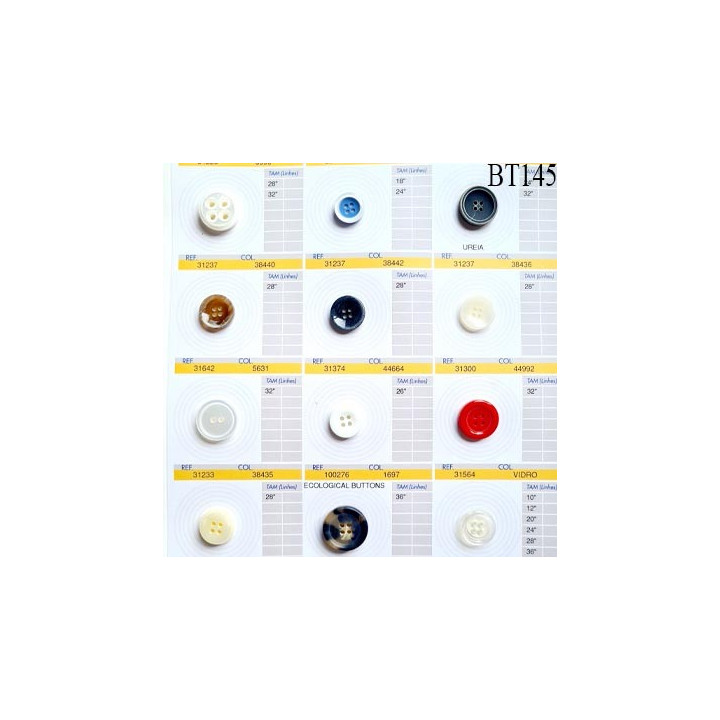 Plaque de 12 boutons pour création unique diamètre de 16 à 23 mm fabrication européenne prix pour la plaque entière