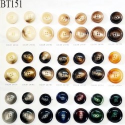 Plaque de 42 boutons dans un assortiment de couleurs avec 2 tailles de diamètre prix pour la plaque entière